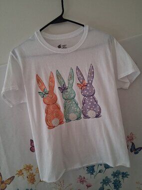 Upcycled Ladies Easter Tee